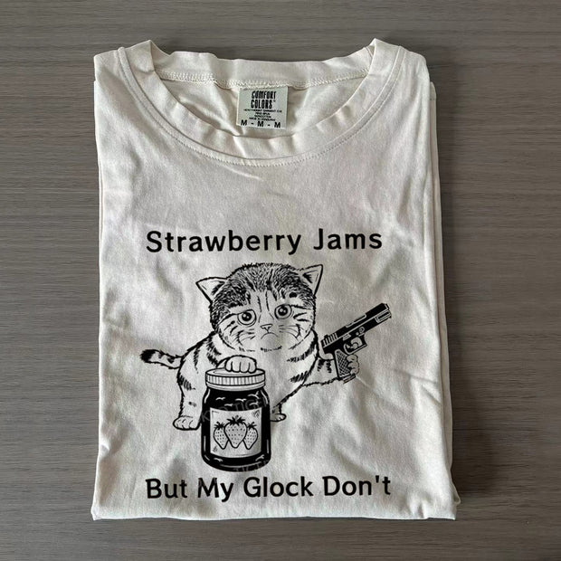 Strawberry Jam Cat T-shirt