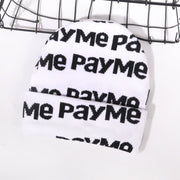 Double-sided lettering knitted hat