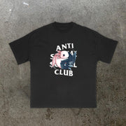 Carp Print Fashion Short Sleeve T-Shirt