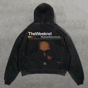 The Weeknd Print Long Sleeve Hoodies