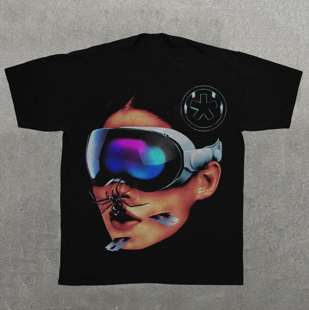 Multi-element Mix Print Short Sleeve T-Shirt