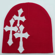 Cross Jacquard Hat for Men and Women