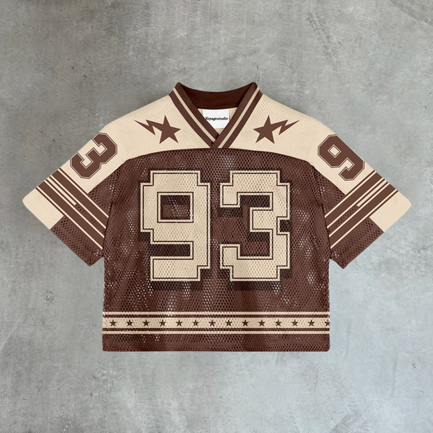 Stylish No. 93 mesh jersey