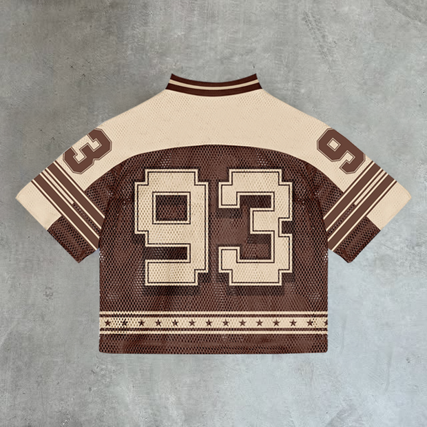 Stylish No. 93 mesh jersey