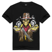 Hip Hop Street Rolling Skull Short Sleeve T-shirt