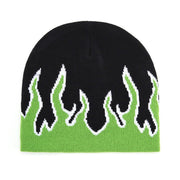 Flame knitted hat jacquard woolen hat warm and fashionable