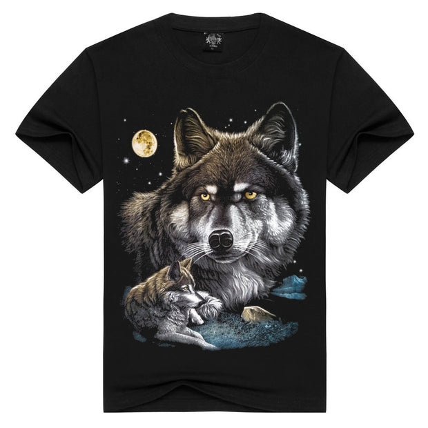 Street style printed T-shirt short sleeves