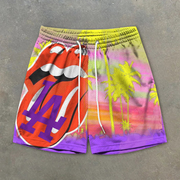 Casual Fashion Gradient Print Shorts