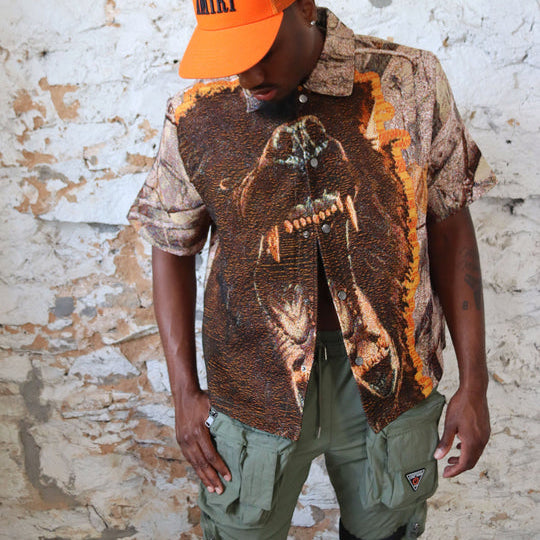 grizzly tapestry shirt short sleeve jacket
