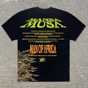 King Print Casual Street Short Sleeve T-Shirt