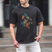 Retro Butterfly Street Fashion Short Sleeve T-shirt