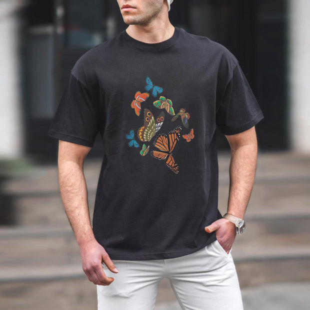 Retro Butterfly Street Fashion Short Sleeve T-shirt