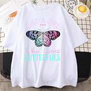 Personalized couple dress butterfly T-shirt
