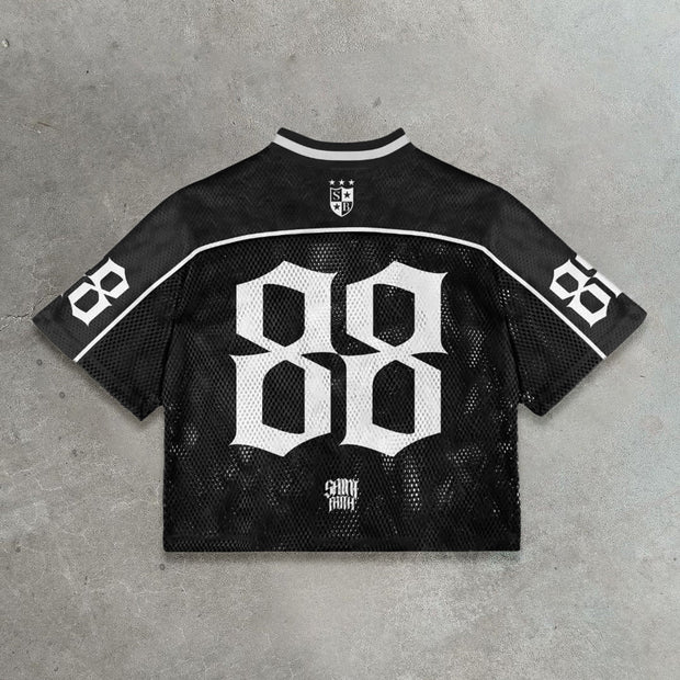 League casual street mesh stitching jersey