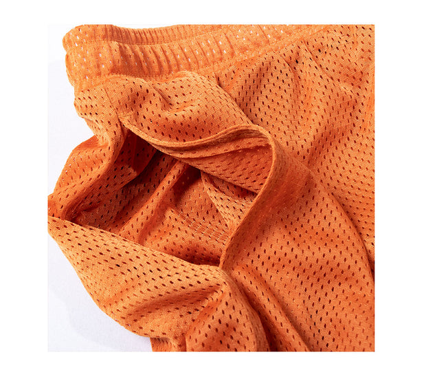 Cartoon Retro Casual Mesh Sports Short