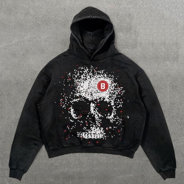 Get Rich Before Die Print Long Sleeve Hoodies