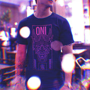 AKUMA Cyberpunk Print Short Sleeve T-Shirt