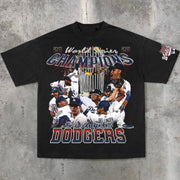 Fashionable sports style printed T-shirt