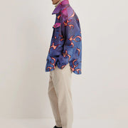 Personalized lightning print flannel jacket