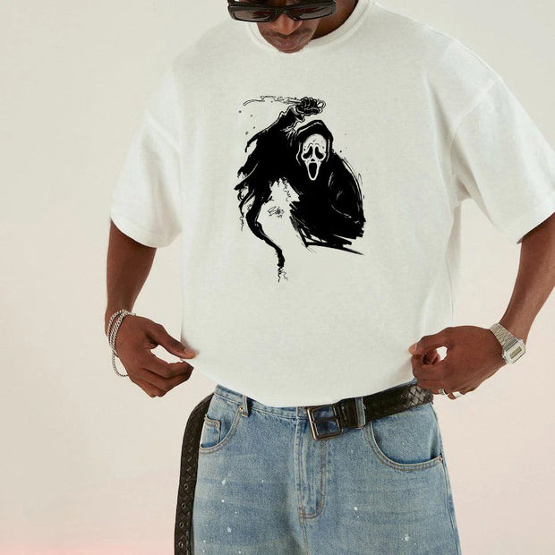 Spoof print street style T-shirt