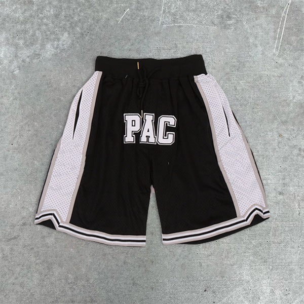 Men's graphic print color-block shorts
