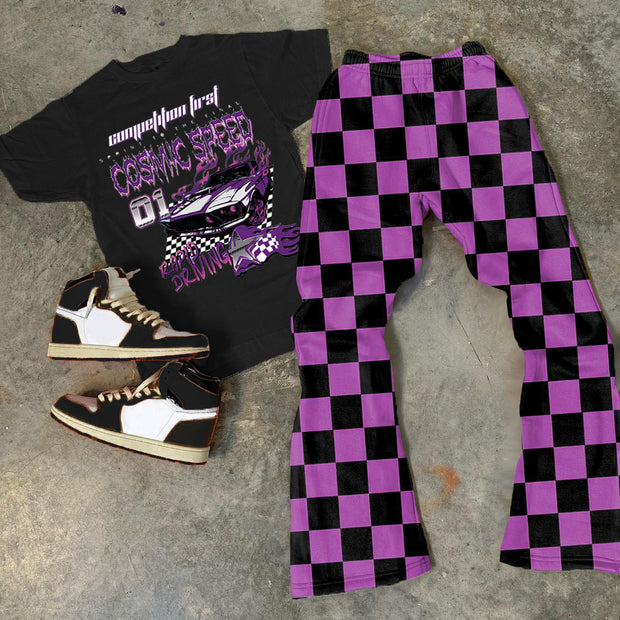 Car Extreme Speed Print Two Piece Set