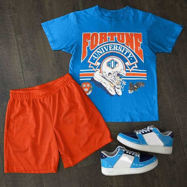 Fashionable sports style loose short-sleeved T-shirt and shorts two-piece set