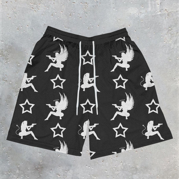 Statement Fashion Print Catwoman Shorts