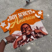 American Boys Tapestry Short Sleeve Jacket