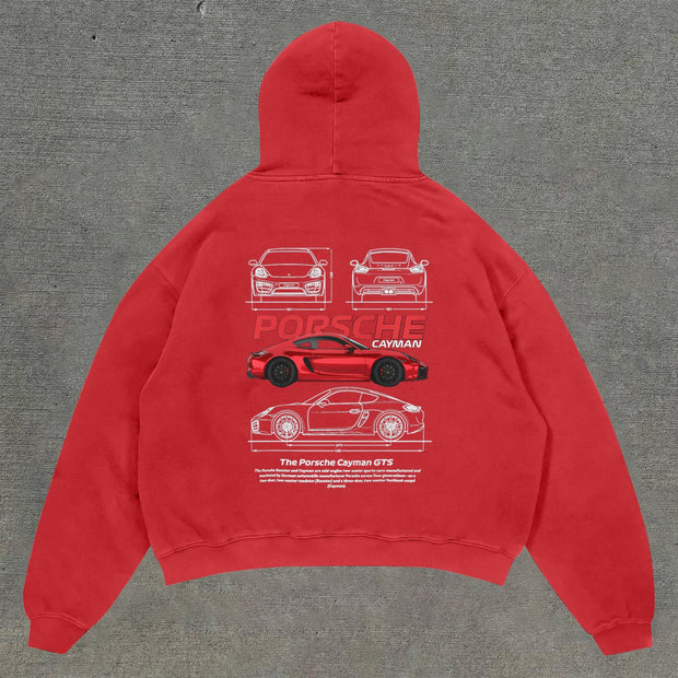 Casual statement print hoodie
