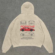 Casual statement print hoodie