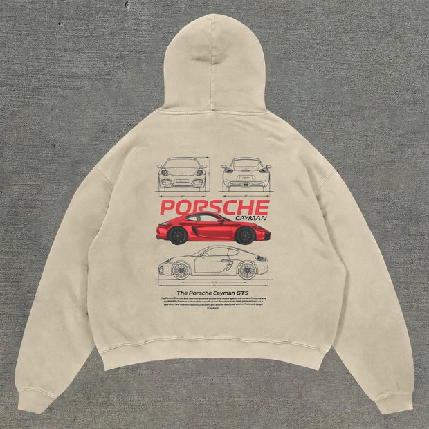 Casual statement print hoodie