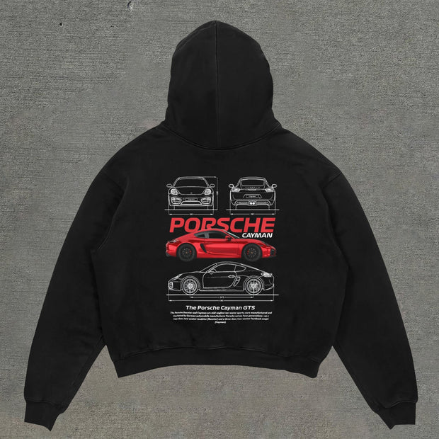 Casual statement print hoodie