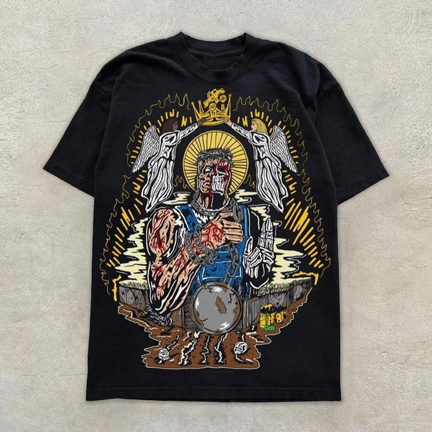 Street Style Fashion Print Short Sleeve T-Shirt