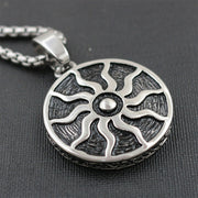 Stainless steel sunflower pendant men's punk necklace with jewelry
