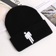 Fashion billie embroidery villain knit hat for men and women