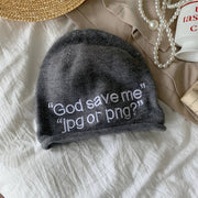 Uniform knitted pile cap for men and women