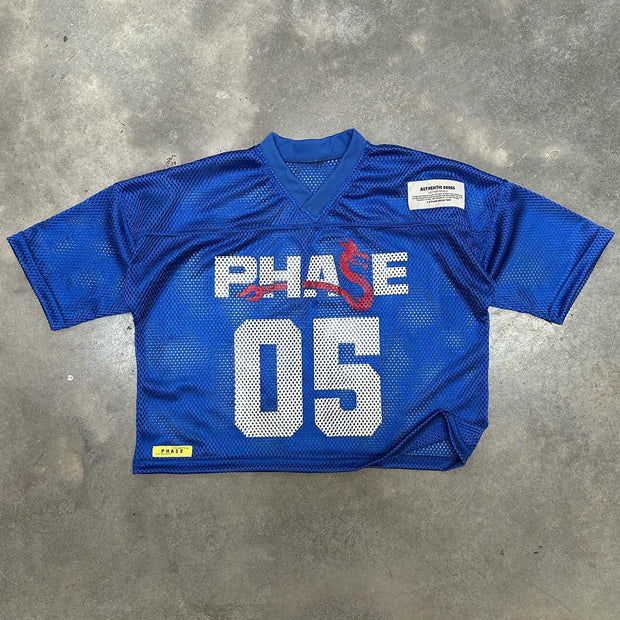 NO.5 Casual Street Retro Mesh Jersey