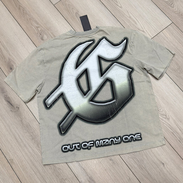 Casual Personalized Printed Round Neck T-Shirt