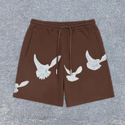 trendy artistic casual shorts