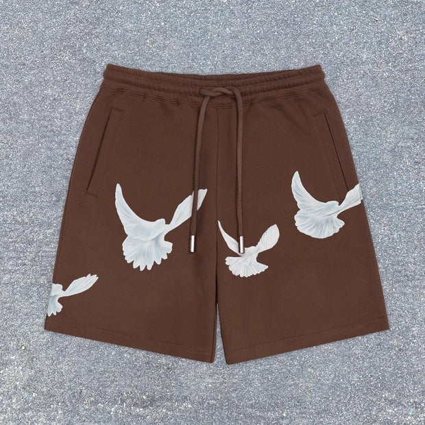 trendy artistic casual shorts