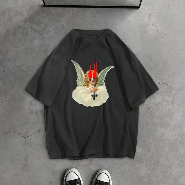 Fashion Angel Print T-shirt