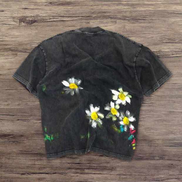 Fashion street style graffiti personalized T-shirt