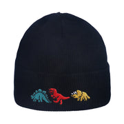 Hip Hop Knitted Hood Woolen Hat Dinosaur Embroidery