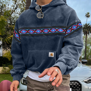 Retro Trendy Hip Hop Fashion Printed Hoodie
