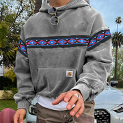 Retro Trendy Hip Hop Fashion Printed Hoodie
