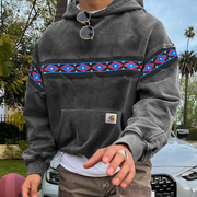 Retro Trendy Hip Hop Fashion Printed Hoodie