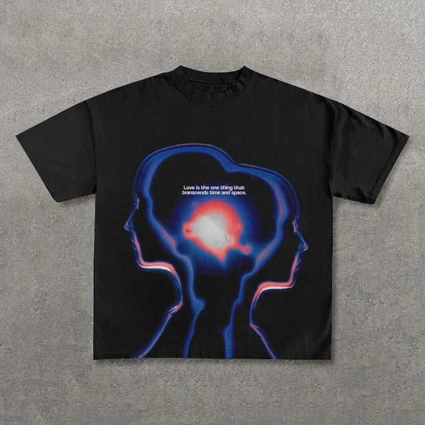 Love Is The One Thing That Transcends Time And Space Print T-Shirt