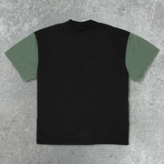 Contrasting Colorblock Vintage Eagle Graphic T-Shirt