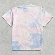 Skull Print Tie-Dye Short Sleeve T-Shirt